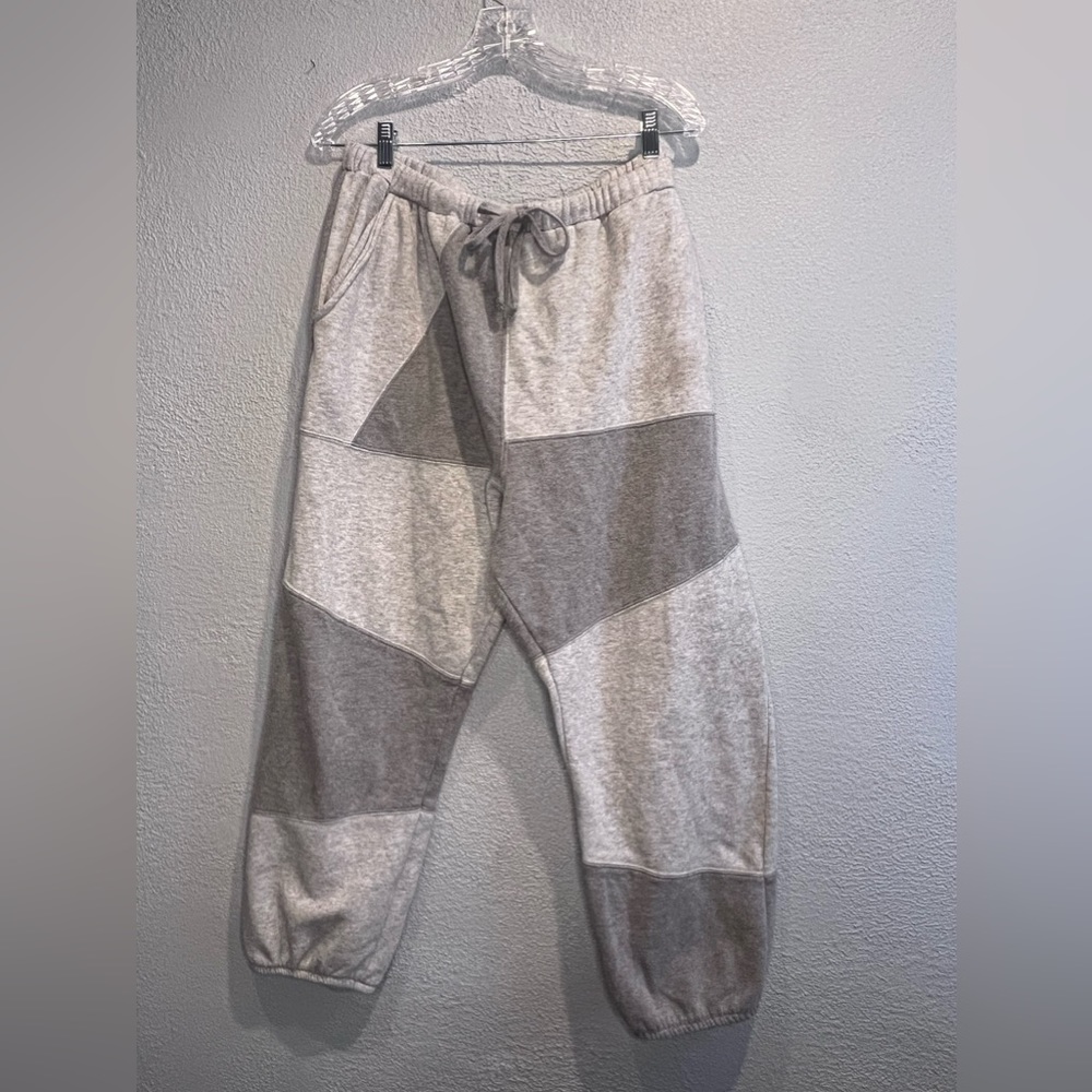 Patch work joggers